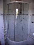 TAB Runddusche Salto, 900 x 900, Alu-Profile weiß, Echtglas klar-hell 6 mm, Höhe 1850 mm, eine günstige, schöne, massive Runddusche 