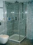 Reichel Drehtür Trento mit Seitenwand, Alu-Profile Chromeffekt mit Klarglas 6 mm, Bild 1